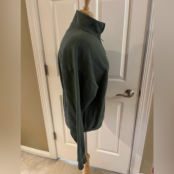 NWT Victoria’s secret PINK Olive Green Zip-Up Sweatshirt-Size Small - Picture 6 of 8